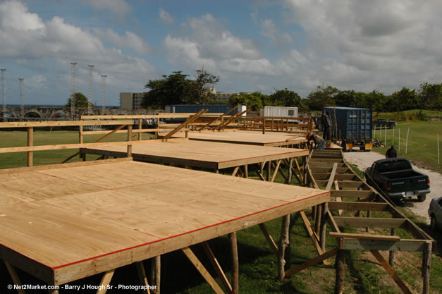 The Aqueduct Venue Under Construction - Thursday, January 18th - 10th Anniversary - Air Jamaica Jazz & Blues Festival 2007 - The Art of Music - Tuesday, January 23 - Saturday, January 27, 2007, The Aqueduct on Rose Hall, Montego Bay, Jamaica - Negril Travel Guide, Negril Jamaica WI - http://www.negriltravelguide.com - info@negriltravelguide.com...!