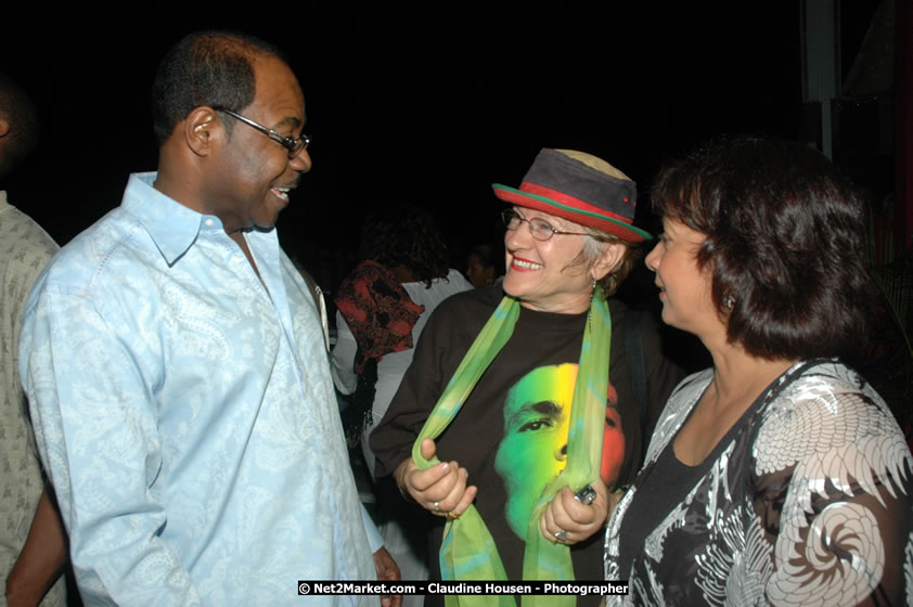 Minister of Tourism, Hon. Edmund Bartlett, and Director of Tourism, Basil Smith at the Air Jamaica Jazz and Blues Festival 2008 The Art of Music - Saturday, January 26, 2008 - Air Jamaica Jazz & Blues 2008 The Art of Music venue at the Aqaueduct on Rose Hall Resort & Counrty Club, Montego Bay, St. James, Jamaica W.I. - Thursday, January 24 - Saturday, January 26, 2008 - Photographs by Net2Market.com - Claudine Housen & Barry J. Hough Sr, Photographers - Negril Travel Guide, Negril Jamaica WI - http://www.negriltravelguide.com - info@negriltravelguide.com...!