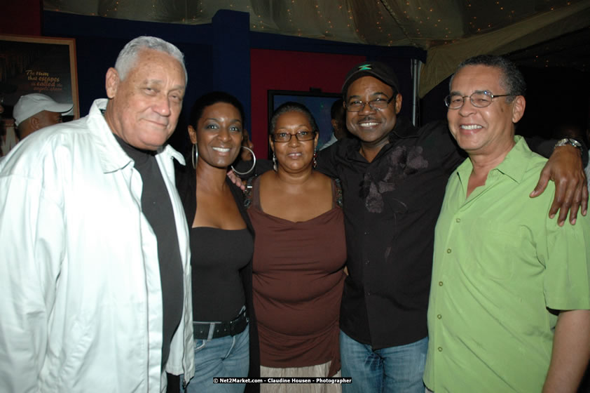 The Hon. Orette Bruce Goldwin, M.P., Prime Minister of Jamaica, Minister of Tourism, Hon. Edmund Bartlett, and Director of Tourism, Basil Smith at the Air Jamaica Jazz and Blues Festival 2008 The Art of Music - Thrusday, January 24, 2008 - Air Jamaica Jazz & Blues 2008 The Art of Music venue at the Aqaueduct on Rose Hall Resort & Counrty Club, Montego Bay, St. James, Jamaica W.I. - Thursday, January 24 - Saturday, January 26, 2008 - Photographs by Net2Market.com - Claudine Housen & Barry J. Hough Sr, Photographers - Negril Travel Guide, Negril Jamaica WI - http://www.negriltravelguide.com - info@negriltravelguide.com...!