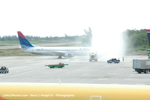 Delta Air Lines Inaugural Flight From New York's JFK Airport to Sangster International Airport, Montego Bay, Jamaica - June 9, 2007 - Sangster International Airport - Montego Bay, St James, Jamaica W.I. - MBJ Limited - Transforming Sangster International Airport into a world class facility - Photographs by Net2Market.com - Negril Travel Guide, Negril Jamaica WI - http://www.negriltravelguide.com - info@negriltravelguide.com...!