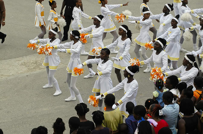 Grand Gala Parade @ Lucea - Portmore Pace Setters Marching Band - Hanover Homecoming Celebrations Photographs - Negril Travel Guide, Negril Jamaica WI - http://www.negriltravelguide.com - info@negriltravelguide.com...!