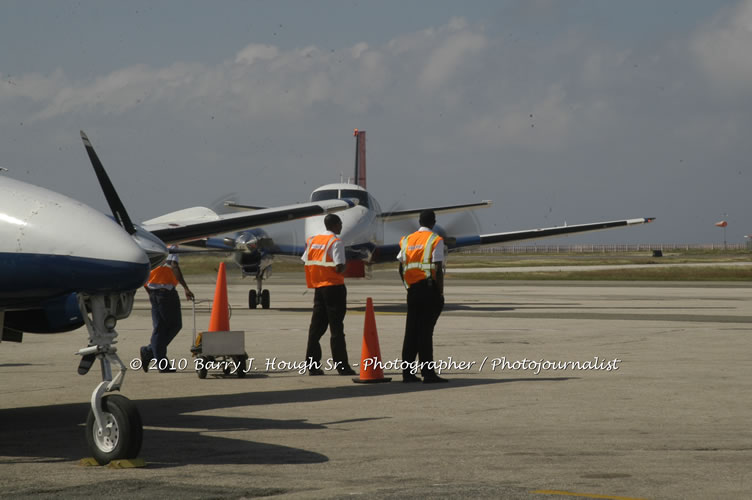 Jamaica Air Shuttle Launch @ MBJ Airports Limited, Wednesday, January 20, 2010, Sangster International Airport, Montego Bay, St. James, Jamaica W.I. - Photographs by Net2Market.com - Barry J. Hough Sr, Photographer/Photojournalist - The Negril Travel Guide - Negril's and Jamaica's Number One Concert Photography Web Site with over 40,000 Jamaican Concert photographs Published -  Negril Travel Guide, Negril Jamaica WI - http://www.negriltravelguide.com - info@negriltravelguide.com...!