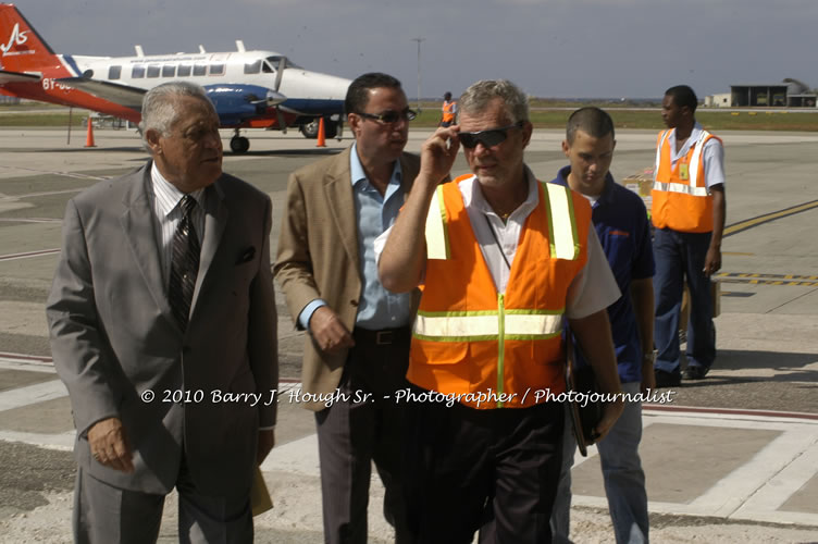 Jamaica Air Shuttle Launch @ MBJ Airports Limited, Wednesday, January 20, 2010, Sangster International Airport, Montego Bay, St. James, Jamaica W.I. - Photographs by Net2Market.com - Barry J. Hough Sr, Photographer/Photojournalist - The Negril Travel Guide - Negril's and Jamaica's Number One Concert Photography Web Site with over 40,000 Jamaican Concert photographs Published -  Negril Travel Guide, Negril Jamaica WI - http://www.negriltravelguide.com - info@negriltravelguide.com...!