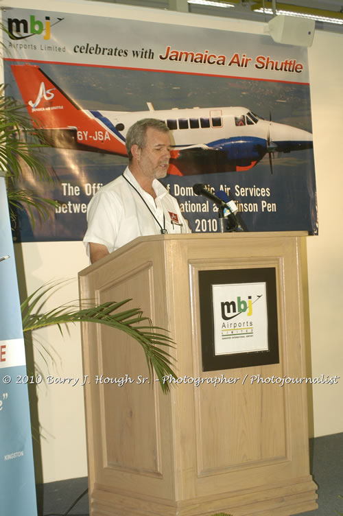 Jamaica Air Shuttle Launch @ MBJ Airports Limited, Wednesday, January 20, 2010, Sangster International Airport, Montego Bay, St. James, Jamaica W.I. - Photographs by Net2Market.com - Barry J. Hough Sr, Photographer/Photojournalist - The Negril Travel Guide - Negril's and Jamaica's Number One Concert Photography Web Site with over 40,000 Jamaican Concert photographs Published -  Negril Travel Guide, Negril Jamaica WI - http://www.negriltravelguide.com - info@negriltravelguide.com...!