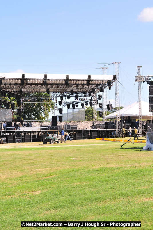 Preparations Continue [One Day To Go] at the Venue & Office - Jamaica Jazz and Blues Festival 2009 - Presented by Air Jamaica - Thursday, January 15, 2009 - Venue at the Aqueduct on Rose Hall Resort &amp; Country Club, Montego Bay, Jamaica - Thursday, January 22 - Saturday, January 24, 2009 - Photographs by Net2Market.com - Barry J. Hough Sr, Photographer/Photojournalist - Negril Travel Guide, Negril Jamaica WI - http://www.negriltravelguide.com - info@negriltravelguide.com...!