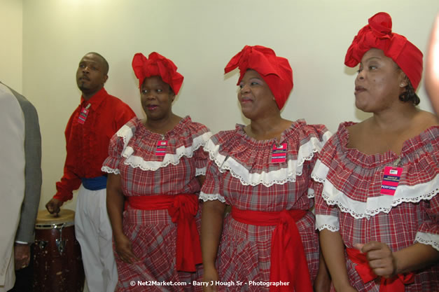 Minister of Tourism, Hon. Edmund Bartlett - Director of Tourism, Basil Smith, and Mayor of Montego Bay, Councillor Charles Sinclair Launch of Winter Tourism Season at Sangster International Airport, Saturday, December 15, 2007 - Sangster International Airport - MBJ Airports Limited, Montego Bay, Jamaica W.I. - Photographs by Net2Market.com - Barry J. Hough Sr, Photographer - Negril Travel Guide, Negril Jamaica WI - http://www.negriltravelguide.com - info@negriltravelguide.com...!