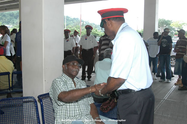 Minister of Tourism, Hon. Edmund Bartlett - Director of Tourism, Basil Smith, and Mayor of Montego Bay, Councillor Charles Sinclair Launch of Winter Tourism Season at Sangster International Airport, Saturday, December 15, 2007 - Sangster International Airport - MBJ Airports Limited, Montego Bay, Jamaica W.I. - Photographs by Net2Market.com - Barry J. Hough Sr, Photographer - Negril Travel Guide, Negril Jamaica WI - http://www.negriltravelguide.com - info@negriltravelguide.com...!