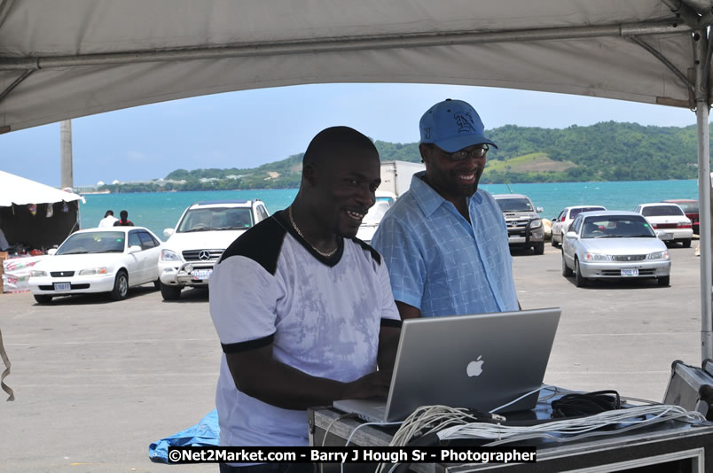 Lucea Cross the Harbour @ Lucea Car Park - All Day Event - Cross the Harbour Swim, Boat Rides, and Entertainment for the Family - Concert Featuring: Bushman, George Nooksl, Little Hero, Bushi One String, Dog Rice and many local Artists - Friday, August 1, 2008 - Lucea, Hanover Jamaica - Photographs by Net2Market.com - Barry J. Hough Sr. Photojournalist/Photograper - Photographs taken with a Nikon D300 - Negril Travel Guide, Negril Jamaica WI - http://www.negriltravelguide.com - info@negriltravelguide.com...!