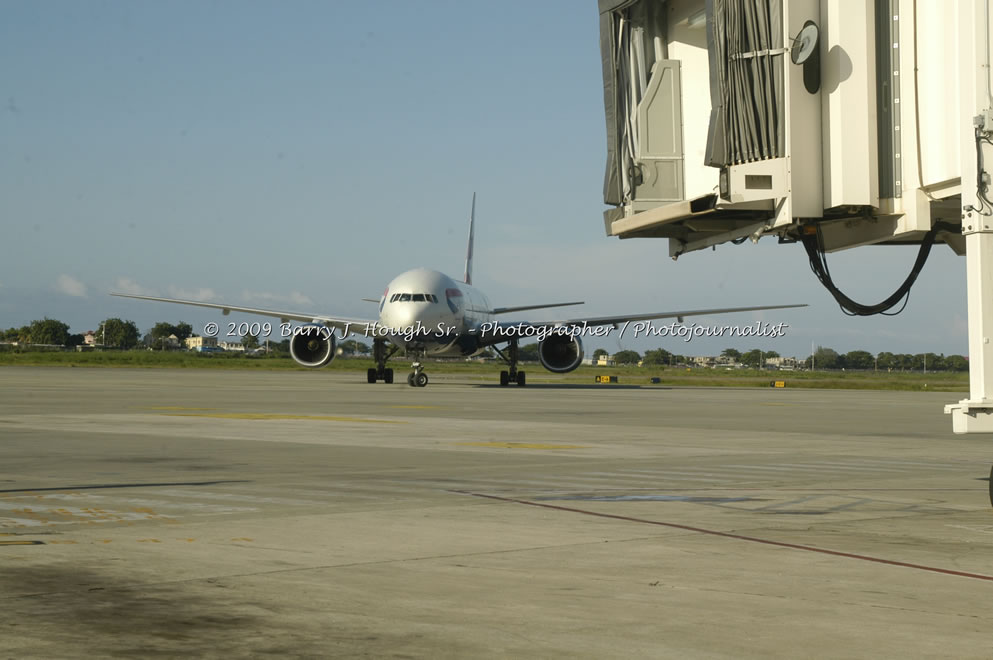  British Airways Inaugurates New Scheduled Service from London Gatwick Airport to Sangster International Airport, Montego Bay, Jamaica, Thursday, October 29, 2009 - Photographs by Barry J. Hough Sr. Photojournalist/Photograper - Photographs taken with a Nikon D70, D100, or D300 - Negril Travel Guide, Negril Jamaica WI - http://www.negriltravelguide.com - info@negriltravelguide.com...!