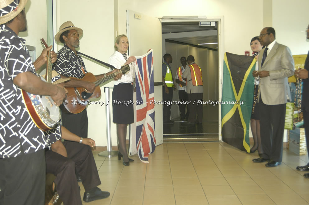  British Airways Inaugurates New Scheduled Service from London Gatwick Airport to Sangster International Airport, Montego Bay, Jamaica, Thursday, October 29, 2009 - Photographs by Barry J. Hough Sr. Photojournalist/Photograper - Photographs taken with a Nikon D70, D100, or D300 - Negril Travel Guide, Negril Jamaica WI - http://www.negriltravelguide.com - info@negriltravelguide.com...!