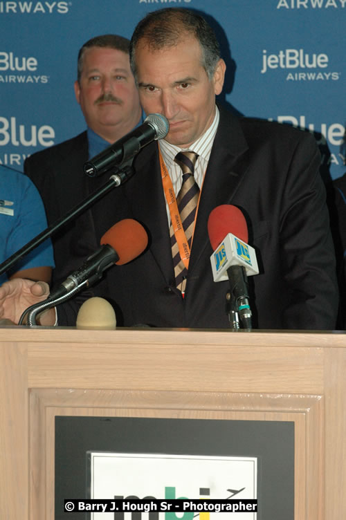 JetBue Airways' Inaugural Air Service between Sangster International Airport, Montego Bay and John F. Kennedy Airport, New York at MBJ Airports Sangster International Airport, Montego Bay, St. James, Jamaica - Thursday, May 21, 2009 - Photographs by Net2Market.com - Barry J. Hough Sr, Photographer/Photojournalist - Negril Travel Guide, Negril Jamaica WI - http://www.negriltravelguide.com - info@negriltravelguide.com...!