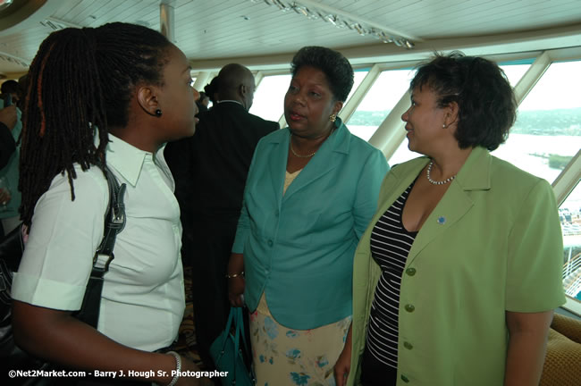 MS Freedom Of The Seas [Royal Caribbean International's - Newest Vessel] Plaques &amp; Keys Ceremony in order to commemorate its first arrival at the Port Montego Bay Photos - Negril Travel Guide, Negril Jamaica WI - http://www.negriltravelguide.com - info@negriltravelguide.com...!