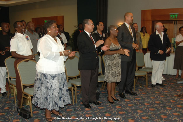 Red Cap Porters Awards - Minister of Tourism, Hon. Edmund Bartlett - Director of Tourism, Basil Smith - Friday, December 14, 2007 - Holiday Inn Sunspree, Montego Bay, Jamaica W.I. - Photographs by Net2Market.com - Barry J. Hough Sr, Photographer - Negril Travel Guide, Negril Jamaica WI - http://www.negriltravelguide.com - info@negriltravelguide.com...!