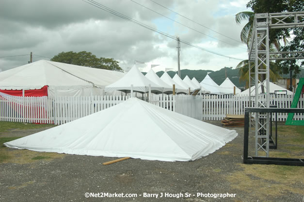 Venue Under Construction - Wednesday, July 18, 2007 - Red Stripe Reggae Sumfest at Catherine Hall, Montego Bay, St Jamaica, Jamaica W.I. - Negril Travel Guide.com, Negril Jamaica WI - http://www.negriltravelguide.com - info@negriltravelguide.com...!